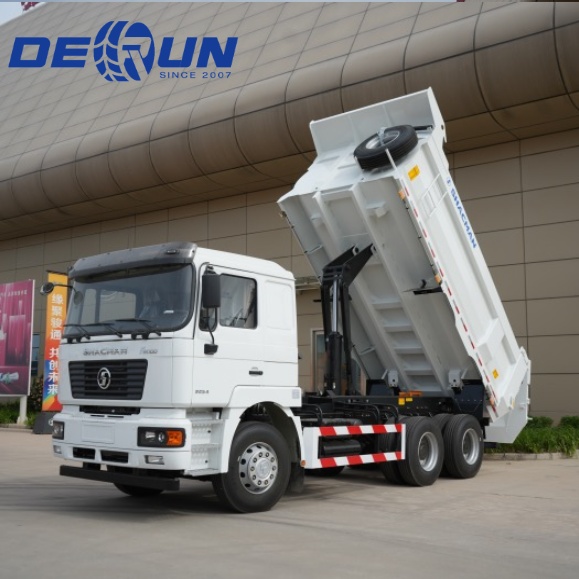 Shacman F2000 290HP 6x4 डंप ट्रक यू टाइप बकेट फॉर अल्जीरिया मार्केट