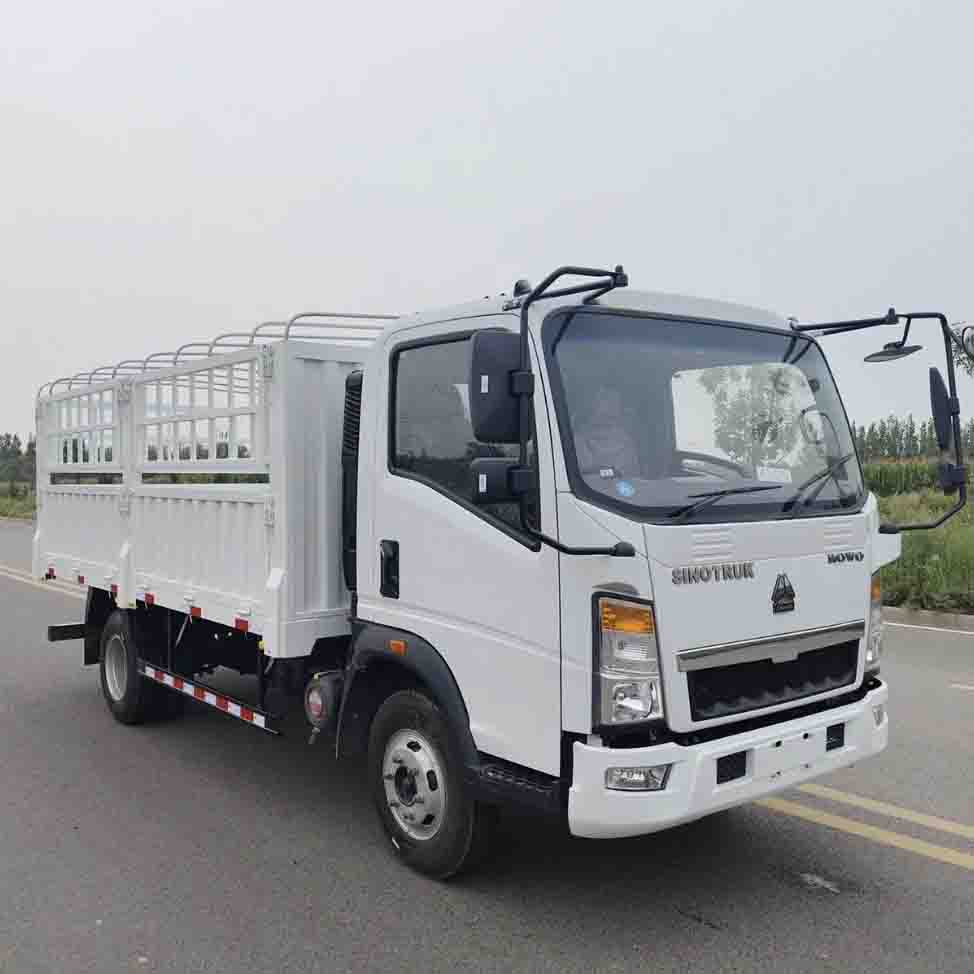 Sinotruk Howo 4x2 प्रकाश बाड़ कार्गो ट्रक