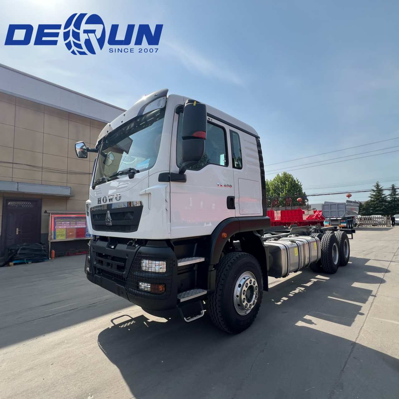 इथियोपिया के लिए Sinotruk Howo 6x4 TX कार्गो चेसिस ट्रक